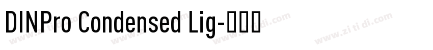 DINPro Condensed Lig字体转换